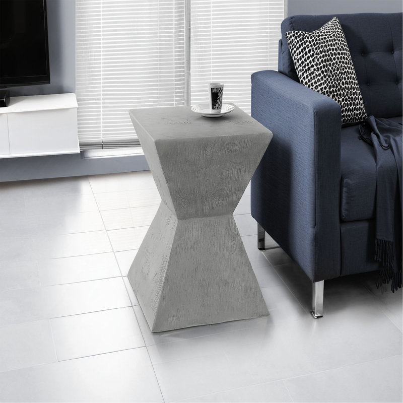 Table d'appoint, h 25 po, intérieur ou extérieur, table d'appoint, table de bout, table de chevet, chambre à coucher, salon, contemporain, moderne