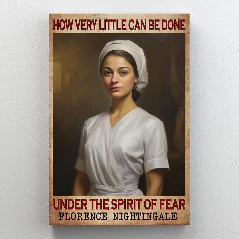 Woman How Very Little Can Be Done - 1 Piece Rectan " Woman How Very Little Can Be Done ", 36" H x 24" W x 1.25" D