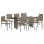 8 - Person Patio Dining Set Rectangular Table-1188832802
