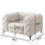 Fauteuil Chesterfield capitonné et rembourré en polyester-131074132