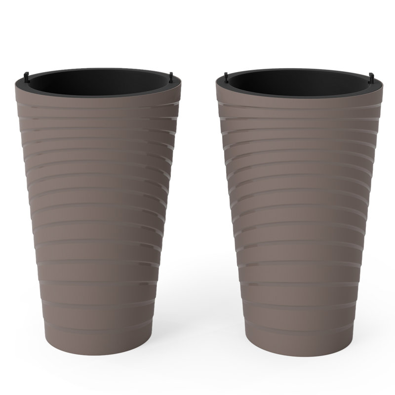 Ensemble de pots de fleurs 18 po de haut avec 2 trous de drainage