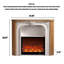 French Solid Wood Simulated Flame Decorative Fireplace Cabinet