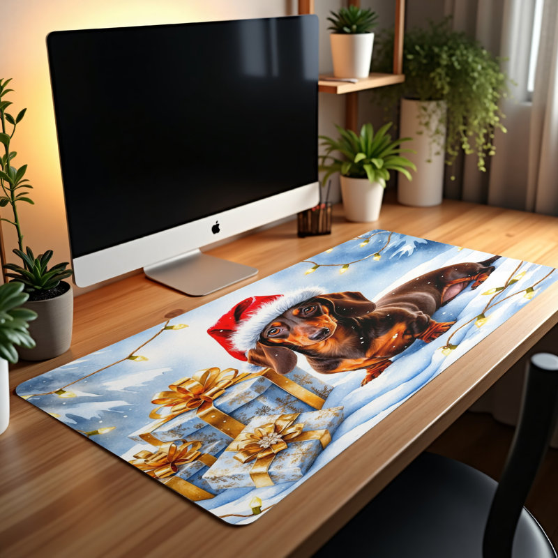 Polyester Desk Pad, 14.4x12.1
