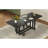 Rustic 82inch Extendable Dining Table, Trestle Kitchen Table with Two 12'' Removable Leaf, Grey