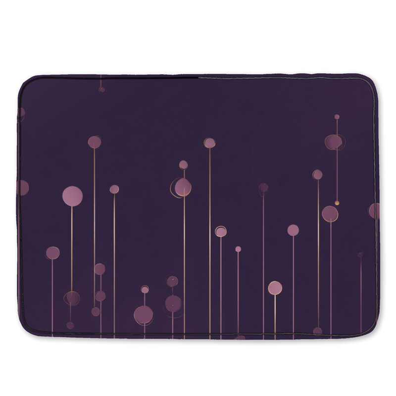 Tapis de bain Lines, Vert géométrique / abstrait, Simple - L 34 po x l 21 po