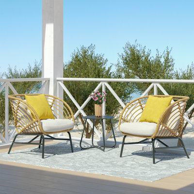 Sidonia 2 - Person Outdoor Seating Group with Cushions