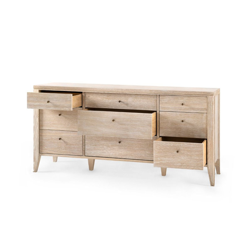 Paola 9 - Drawer Solid Wood Dresser