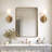 Contemporary Rectangle Bathroom Vanity Mirror | Stainless Steel Thick Frame-1180963156-1180963152