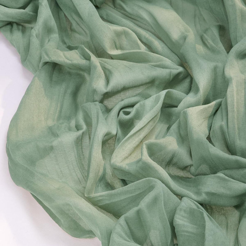 Chemin de table en étamine Cheesecloth Spring Pâques St Patrick's Day Gauze Boho Chemin de table, L 35 po x l 120 po, Vert