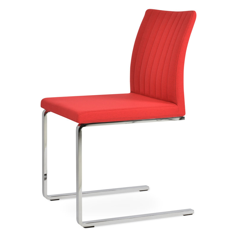 Chaise de salle à manger Zeyno, Rouge d’époque