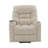 Nairi Ivory Leather Aire Power Motion Recliner with Lift, Heating & Massage Function