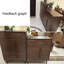 Armoire d'appoint en noyer massif et bois manufacturé-805492792