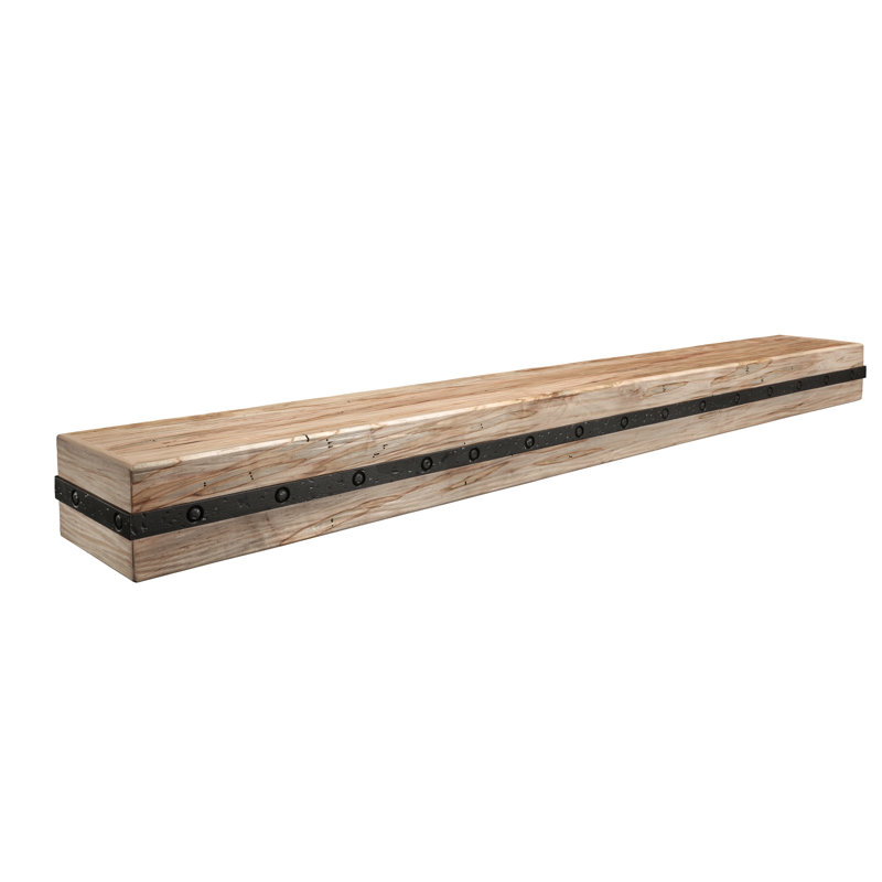 Ambrosia Maple Floating Shelf, 7" H x 36" W x 5.25" D