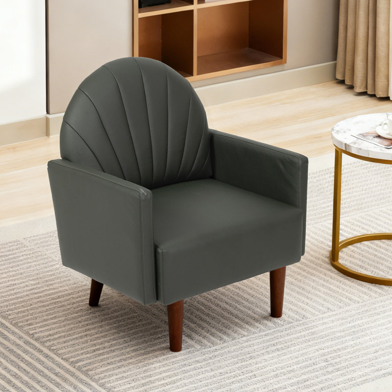 Un fauteuil d'appoint contemporain, Vert foncé