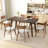 Walnut Finished Frame Dining Chairs - Suitable for Home and Dining Room-483419843-483419842