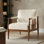 Fauteuil en bois massif Avidite l 27,25 po sans assemblage requis