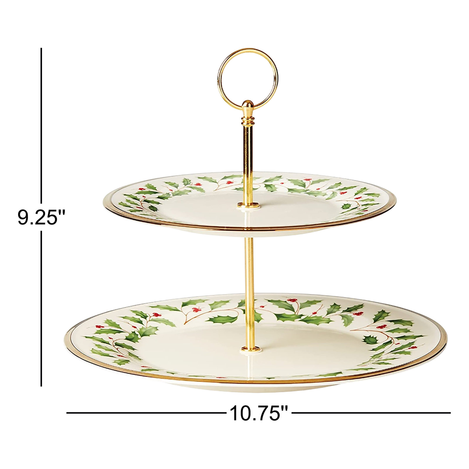 Holiday Porcelain Tiered Stand