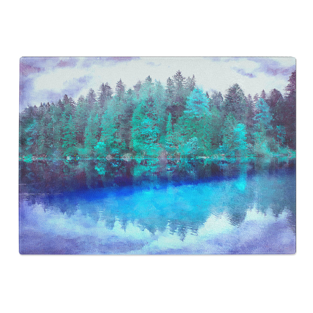 Tempered Glass Mythical Forest in Germany Chopping Board
