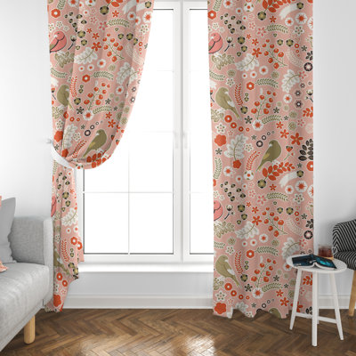 Paire de rideaux obscurcissant en polyester Dierking