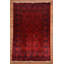 Tapis en laine et coton rouge noué à la main Original