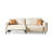 Creamy-white 100% Polyester Modular Sofa cushion couch