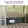 Anterrio Metal Open-Frame Bed with Butterfly Pattern Design Headboard and Footboard