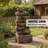 Garden Cascading Waterfall,Outdoor Fountain