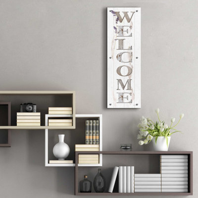 'Welcome' by Susie Boyer, Acrylic Glass Wall Art