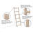 Gracie Oaks 6ft Wooden Blanket Ladder