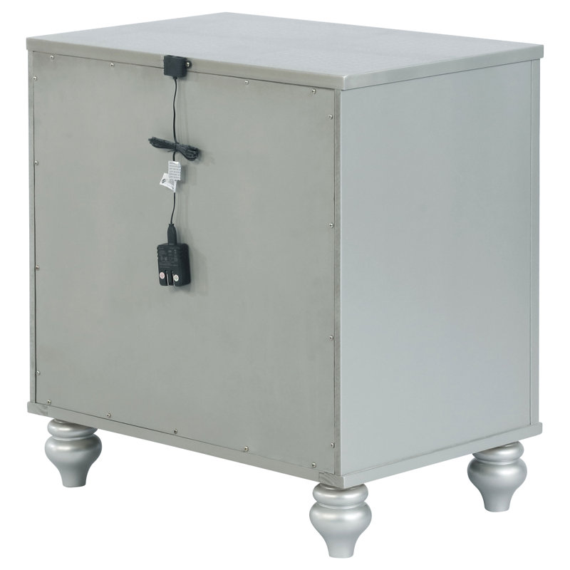 Table de chevet 2 tiroirs Menlo