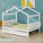 Wooden House Bed With Trundle-443331265