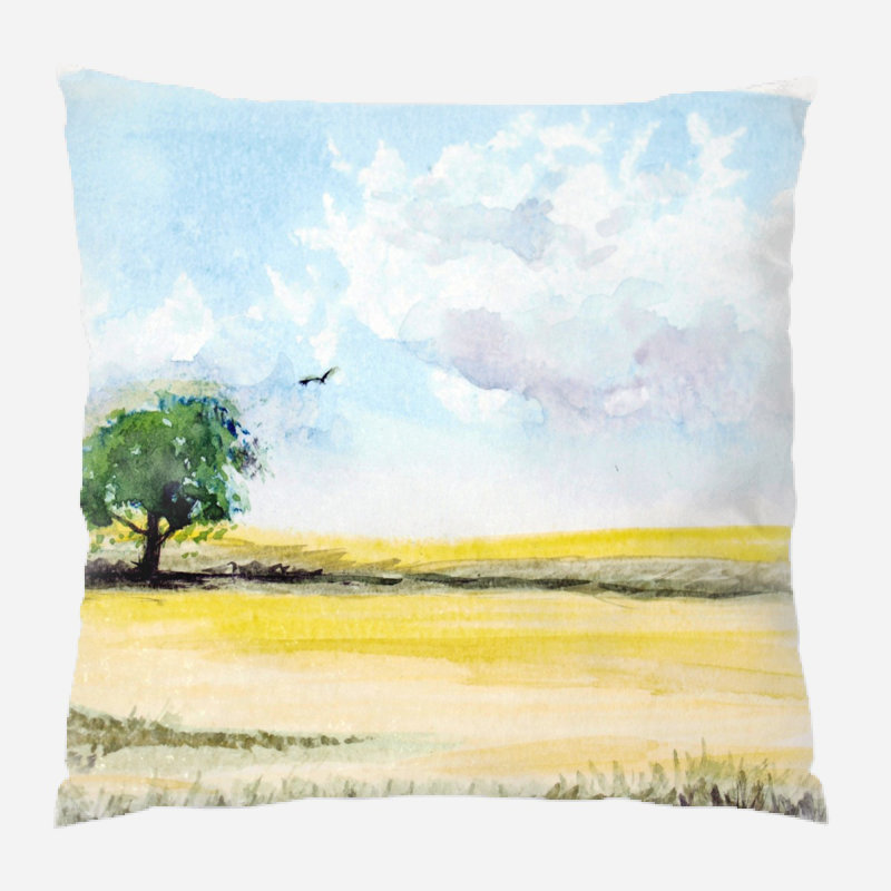 Housse de coussin Damita, Microsuède, Intérieur