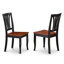 Ensemble de salle à manger 5 pièces moderne comprenant une table rectangulaire en bois avec feuille papillon et 4 chaises de salle à manger, noir et cerise-1627945199-1679770889-1679808289
