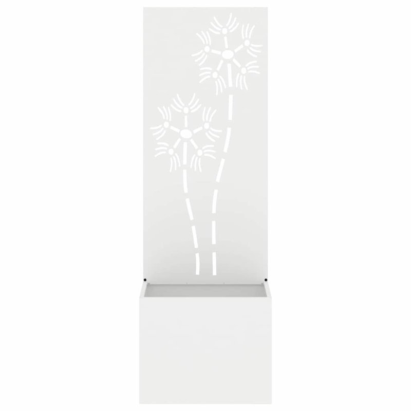 Planter Box, 140cm H x 50cm W x 50cm D, White