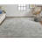 Abstract Hand Loomed Viscose Area Rug in Gray-1501482010