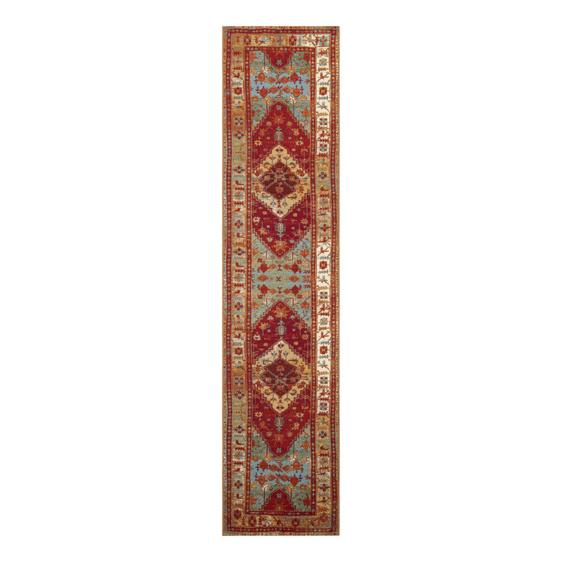 Indoor/Outdoor Traditional Area Rug, Runner 2'7" x 12'