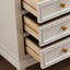 Armoire d'appoint en bois manufacturé blanc massif-1232165061