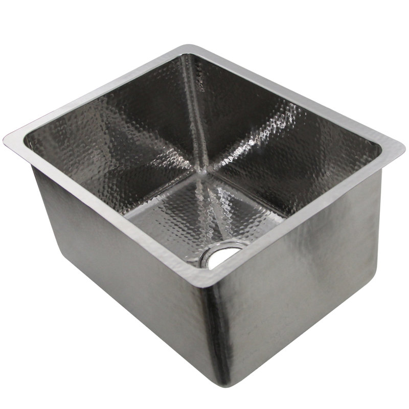 Brightwork 23'' L Stainless Steel Single Basin Kitchen Sink