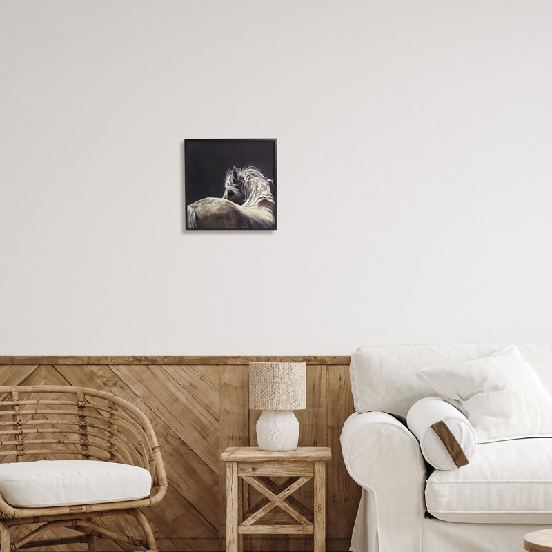 Art mural sur toile Stupell Industries, Giclée encadrée noir minuit, H 12 po x l 12 po x P 1,5 po