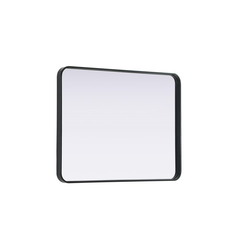 Erath Contour Metal Mirror, 32" x 24", Black