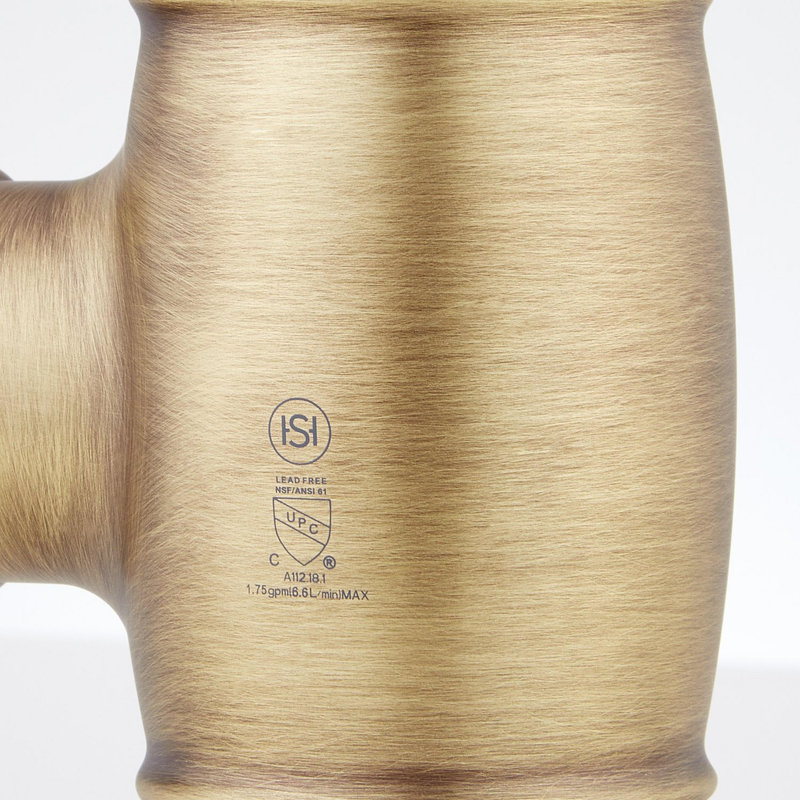 Finnian Pull-Down Kitchen Faucet, Aged Brass