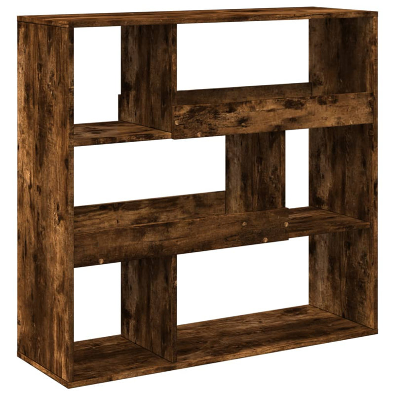 Texanna 94.5cm H x 100cm W Book Cabinet Bookcase, Smoked Oak