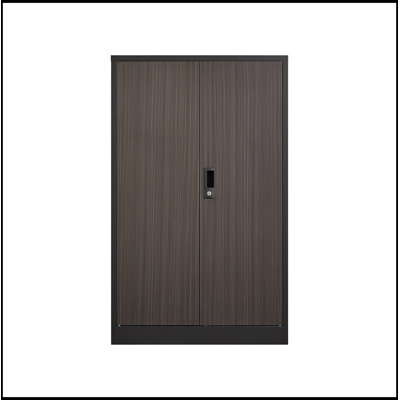 Metal Storage Cabinet with Locking Doors and Adjustable Shelf