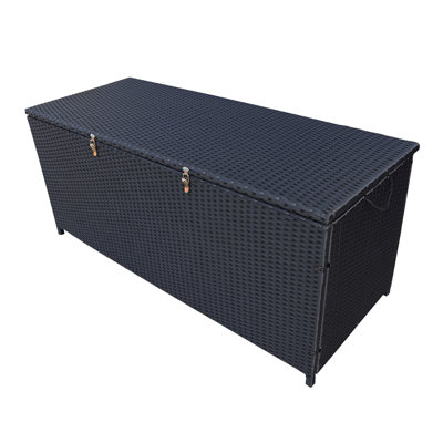 Oakland Living 53'' W 113 Gallons Water Resistant Wicker Deck Box