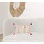 Magenta Beige Tribal Inspired Tasseled Lumbar Pillow-101178624