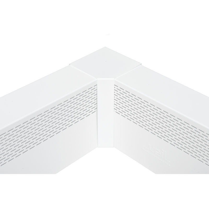 Plinthe chauffante en aluminium blanc Demi, H 8 po x l 37 po x P 3 po
