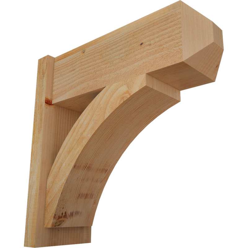 Persienne en bois rustique Thorton Craftsman,  P 22 po x H 22 po , Sapin Douglas de 8 po (sciage brut)