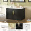 Meuble-lavabo rétro avec lavabo en céramique, rangement spacieux et portes à fermeture douce pour un design élégant et fonctionnel