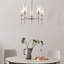 Lustre classique à 5 lumières avec abat-jour Olen