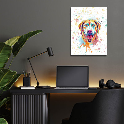 " Colorful Watercolor Labrador Retriever 5 " by Furbaby Affiliates